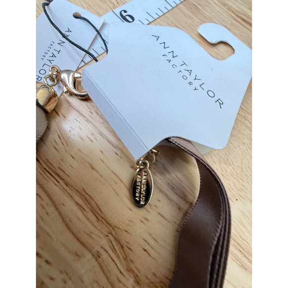 Ann Taylor Factory Ribbon Knotted Cluster Necklace NWT - Picture 5 of 11